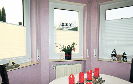 Plissee Befestigungsformen